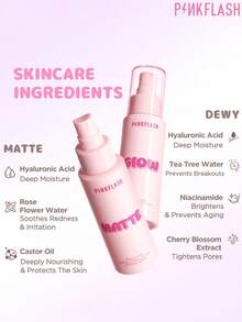 PINKFLASH 80ml Long-Lasting Dewy Makeup Setting Spray, Suitable For Dry Skin, Moisturizing Natural Finish, Lightweight Mist, No Sticky Residue, 16-Hour Makeup Wear - Dewy - View 7