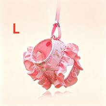 Pet Harness And Leash Set, Cute Floral Pearl Ruffle Bowknot Dog Vest Harness, Double-Layer Soft Breathable For Teddy Small Dogs Outdoor Walking - Pink - View 13