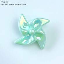 20pcs-25pcs Acrylic AB Color Windmill Beads DIY Mobile Phone Chain Keychain Bead Accessories Material Bulk Bead Wholesale - Multicolor - View 21