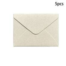 Short Linen Envelope, Thick And Luxurious Linen Invitation, Wedding Invitation, Western-Style Business VIP Invitation, Christmas And Halloween Greeting Card Sleeve, Party And Ceremony Gift Note Cards - Small White - View 5