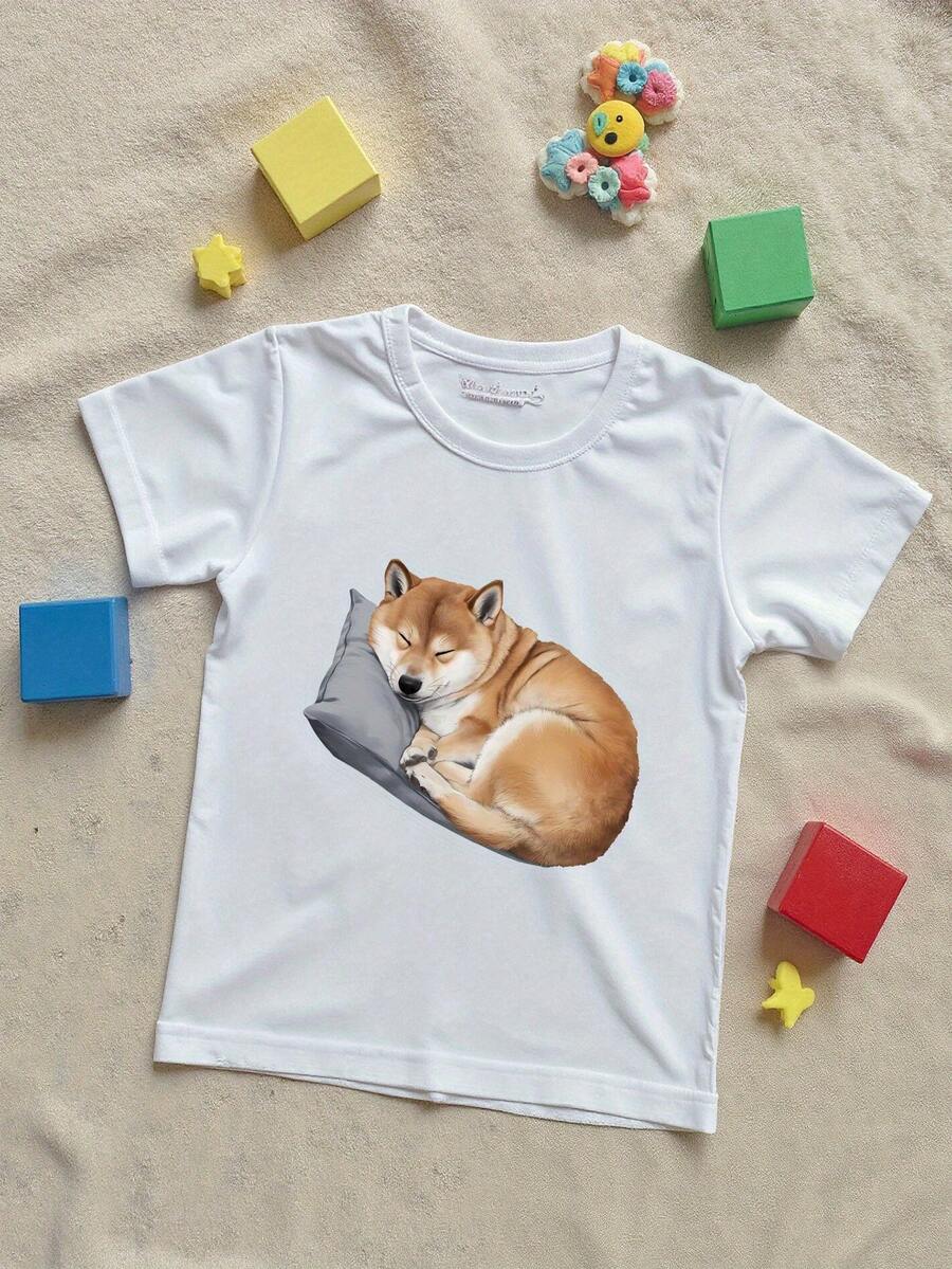 Camiseta unisex, camiseta estampada - Una camiseta de manga corta y cuello redondo transpirable y cómoda, perfecta para uso casual y actividades, ideal para el verano, para adolescentes, blu - Blanco - Ver 1
