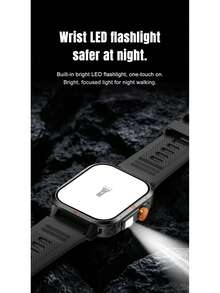 ZhiKexing 1.83 吋 HD 螢幕智慧運動手錶，附手電筒、藍牙通話、多種運動模式、久坐提醒，適合送給朋友與情侶的禮物，兼容 Android 與 iOS - 查看 3
