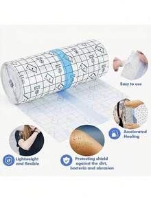 Transparent Adhesive Tattoo Care Bandage, Waterproof Protective Film Tattoo Bandage Roll, Skin Dressing, Suitable For Swimming Tattoo Care - Multicolor - View 4