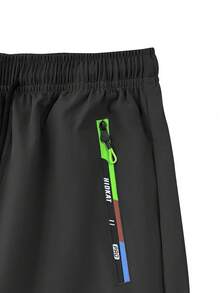 Hidkat Women's Summer Casual Sports Capri Pants With Zipper Pockets, Elastic Drawstring, Outdoor Leisure - Black - View 6