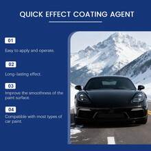 1 Set Car Ceramic Coating Spray, Car Coating Paint Surface Maintenance, Renewal, Gloss Care Coating Agent/Car Coating/Car Accessories/Specially Designed To Improve Paint Surface Reflective Effect/Regular Use Can Reduce The Impact Of Daily Corrosive Substances. - Liquid - View 4