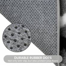 EDIMENS Fluffy Area Rugs For Living Room, 160x230cm Large Size, Soft Plush Modern Rug For Bedroom, Anti Slip Bedroom Rugs, Thick & Shaggy Carpet Floor Mat For Home Decor, Office - Wavy Black White Gray - View 7