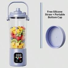 Cốc ép trái cây cầm tay đa năng dung tích lớn, cốc xay sinh tố trái cây và rau củ, cốc pha sữa lắc, xay tươi bất cứ lúc nào bất cứ nơi đâu, dễ vệ sinh, nhiều màu sắc lựa chọn - Nhiều màu - Xem 16