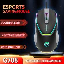 RAIKU 6D Gaming Mouse With Cool LED Colorful Lighting, Wired Multi-Color Design, Business Office Mouse - View 2