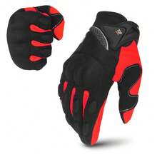 1 Pair Full Finger Motorcycle Gloves, Motorcycle Accessories, Riding Protective Gloves, Racing Motorcycle Gloves, Off-Road Motorcycle Accessories, Riding Essentials, Gift For Male And Female Riders - A - View 6