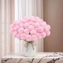 5/25/1pc Artificial Dahlia/Realistic Chrysanthemum - Pink Bouquet, Easy To Use, Durable, Lavender Fake Rose With Stem, Suitable For DIY Wedding Decor, Centerpiece, Bouquet And Flower Basket, Home Decor - Multicolor - View 5
