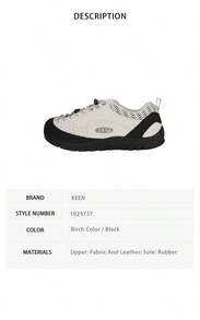 Sepatu Atletik Wanita Keen Jasper Rocks Sp 1029737 - Warna birch/hitam 1029737 - View 7