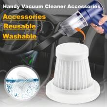 SOKANY Washable Handheld Vacuum Cleaner Filter - 5/10pcs Reusable Filters, Suitable For Wireless Handheld Vacuum Cleaner, Portable Vacuum Cleaner Accessories, Plastic Material, Suitable For Specific Models, No Battery Required - White - View 2