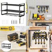 3 Tier Duty Power Tool Organizer Drill Holder Wall Mount Power Tool Storage Rack - 24B-wIN-uK-dZSNJ - View 2