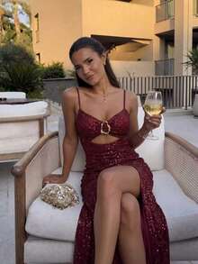 Burgunderrote elegante Abschlussball Ballkleider, romantische Festliche Abendkleider, luxuriöse verzierte Damenkleider für Abend, Hochzeit, Abschlussball, Cocktail, Musikfestival, Herbst - Bordeaux - Übersicht 2