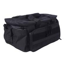 Tas Perkakas Hitam, Tas Penyimpanan Perkakas Taktis dengan Alas Tahan Aus, Tas Kerja Multifungsi, Cocok untuk Tukang Reparasi, Pengrajin, dan Tukang Kayu - hitam - View 3