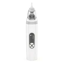Aspirador nasal eléctrico, removedor de mucosidad nasal para bebés con carga USB, succión ajustable, función musical y 3 cabezales de succión de silicona. Imprescindible en cualquier hogar. - Blanco - Ver 6