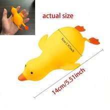 1pc Cute Yellow Duck S-Queeze Stress Toy, Soft Cartoon Animal Squeeze Toy For Kids, Classroom Reward, Birthday Party Favor For Boys And Girls, Novelty Sensory Game Gift -- Squeeze Toy - Squeeze Toy - Squeeze Toy - S-Quishy Toy - Crunchy Squeeze - Multicolor - View 10