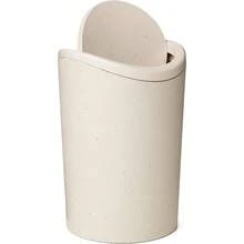 6L Swing Lid Bathroom Bin, Compact Modern Plastic Bin, Easy To Clean, Dimensions 19 X 19 X 28 Cm. - 1Pc - View 3
