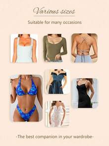 1 pasang Bantalan Bra Perekat Silikon Dua Sisi Tak Terlihat untuk Wanita, Sisipan Pengangkat Push-Up yang Dapat Digunakan Kembali, Bantalan Tebal Tahan Air untuk Bikini, Baju Renang & Bra Tanpa Tali - MultiWarna - View 7