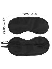 1pc Super Soft Faux Silk Eye Mask, Black Light-Blocking Sleep Mask, Suitable For Relieving Insomnia Symptoms, Suitable For Men And Women For Napping And Sleeping, Suitable For Long-Distance Flights And Deep Sleep During Travel, Suitable For Business Travel, Yacht Travel And Back To School Essentials, Rest Essentials And Accessories - A - View 11