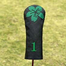 Grid Cherry Blossoms Design Style Golf Club Covers For 1pc Driver, Fairway, Hybrids - Head Covers For Golf Clubs, Driver Headcover Funny - Suitable For Male And Female Outdoor Enthusiasts, It Is A Golf Club Protective Cover Worth Having. - Multicolor - View 3