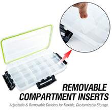 1PcsLarge Small Multi Grid Lure Box Clear See-Through Tackle Box Custom Space For Snakehead Mackerel - FB031 - View 4