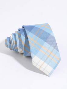2pcs Fashion Casual Minimalist Unisex College Style Striped Pattern Collar Bow Tie Set, Suitable For Daily Wear, Shopping, Party, JK Dating - Baby Blue - View 5