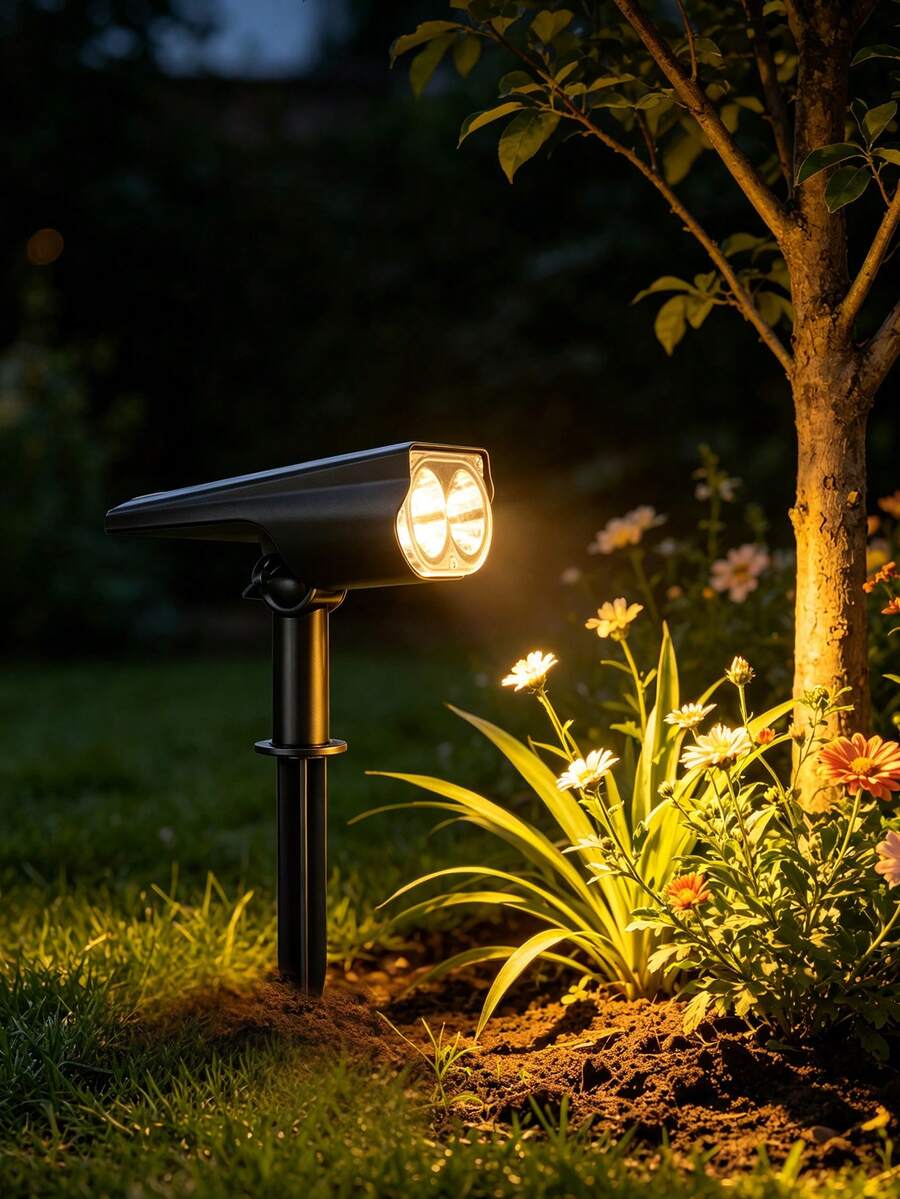 2-In-1 Solar LED Spotlight, Outdoor Super Bright Multi-Color Landscape Light, Suitable For Tree, Yard, Garden, Villa Decoration, Pathway Lighting - Multicolor - View 1
