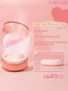 PINKFLASH 6g Bedak Tabur Semi-Transparan Pengontrol Minyak, Tahan Keringat, Tahan Lembap, Anti Noda Masker, Tahan Air, Anti Luntur, Tekstur Ringan Seperti Awan, Bernapas dan Tidak Menyumbat - #111 - View 5
