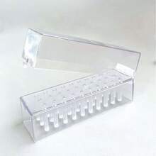 48/30 Hole Nail Drill Bit Storage Box, Dust-Proof And Shock-Proof Organizer Box For Home And Nail Salon Tools - Clear - View 8