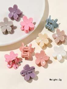 50pcs Morandi Color Mini Clips Box (Random Box Pattern, Random Clip Color) - Multicolor - View 2