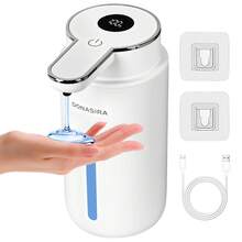 DONASIRA 1pc 420ML Large Capacity Low Noise High Definition Display Screen 6-Level Adjustable Foam/Liquid Control Touch Infrared Sensor Automatic Soap Dispenser Hand Wash Pump Shampoo Bottle, Suitable For Kitchen And Bathroom - Multicolor - View 13