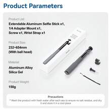 TELESIN 360° Waterproof Selfie Stick For For Go Pro D J I Osmo Action Underwater Dive Diving Extension Stick Pole Monopod For Pocket 4 3 Xtra Muse Luna Ultra X5 - View 14