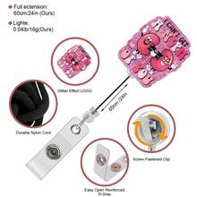 Cute Funny Slogan Retractable Badge Reel Clip, Medical Nurse Worker ID Badge Holder, Funny Quote Name Tag Reel Accessories For Hospital Staff - Blue Rad - View 3