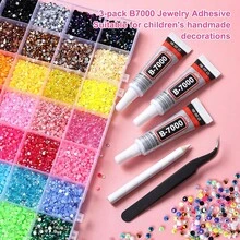 3mm 40色DIY樹脂水鑽壓克力盒裝，適合手工珠寶、亮面混色水晶水鑽，DIY純手工鑽飾，適用於衣飾滾邊、玻璃器皿、鞋子、布料、藝術品 - DIY水鑽 - 查看 2