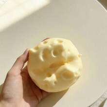 New Giant Cheese Filled Squishy, Square Cheese Ball Squishy, Realistic Bread Texture, Slow Rebound TPR Shell, Stress Relief Toy, Perfect Gift For Birthday, Christmas, Halloween, Easter - Multicolor - View 10