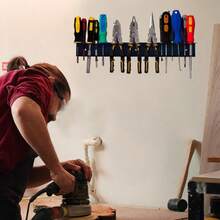Screwdriver Holder Wall Mounted Screwdriver Pliers Organizer Garage Storage-Rack - A - View 10
