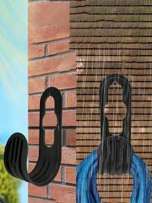 1pc/Household Wall-Mounted Garden Retractable Hose Storage Rack Outdoor Faucet Hook Garden Organizer Soft Hose Storage Rack - A - View 4
