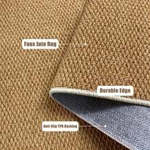 1pc Faux Sisal Rug, Thickened Rug, Highly Rated Rug, Pineapple Ring Rug, Thickened Dust-Proof Rug, Door Mat, Living Room Rug, Kitchen Mat, Bathroom Mat, Decorative Rug - Brown - View 4