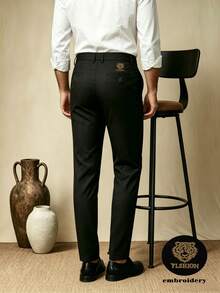 New Men's Dress Pants, Spring/Autumn Lightweight Business Casual Versatile Trousers, Suitable For Daily Wear, Office Commute - Black - View 4