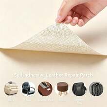 One-Piece Leather Repair Tape, Self-Adhesive Leather Patch, Suitable For Sofas, Benches, Furniture, Car Seats, Etc., Leather Repair Kit, Self-Adhesive Leather Rejuvenator, Can Be Cut To Size - Off-white - View 8