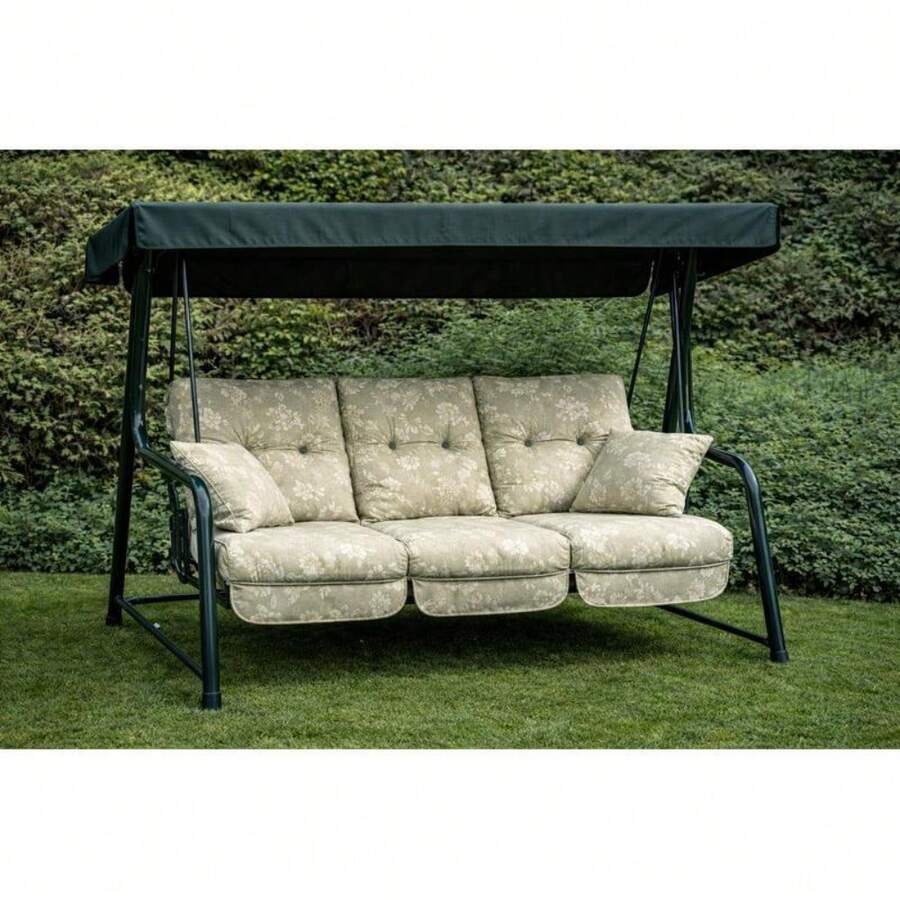Replacement Cushion Only For 3-Seater Garden Hammock – Soft, Breathable Fabric With Multiple Pattern Options To Refresh Your Outdoor Relaxation Space; Lightweight And Easy To Install; Designed For Comfort And Everyday Use; Compatible With Standard Vi - Renaissance - View 1