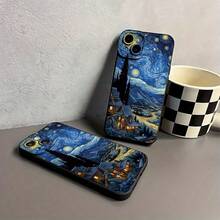 1件 梵谷貓咪圖案防震手機殼，適用於 iPhone、Galaxy S25、S25 Plus、S25 Ultra、A16、A36、A26 保護殼 - 彩色 - 查看 2