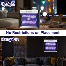 2PCS Electric Bug Zapper, 4000V Mosquito Zapper Indoor With 5ft Cable, USB Electric Bug Zapper With Removable Collection Tray, Fly Trap Mosquito Trap For Patio Yard Home Kitchen Camping - A - View 4