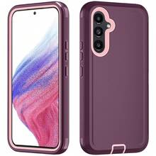 Military-Grade Shockproof Heavy-Duty Full-Body Protective Phone Case, Anti-Scratch Durable 3-In-1 Protective Cover For IPhone, Galaxy, HONOR And Other Smartphones Birthday Gift - Wine Red Powder - View 47