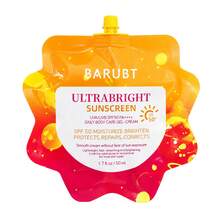 BARUBT 男女通用防晒霜 SPF 50 PA+++ | 矿物锌和钛广谱防护 | 无香型，适合所有肤质 | 50ml 小袋 | NaOH 配方，便携轻薄，适合旅行 - 黃色 - 查看 11