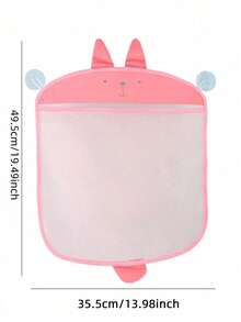 1pc Children's Bath Toy Storage Bag, Baby Bathroom Hanging Organizer Bag, Nursery Storage Organizer Bag, Suction Cup Only Adheres To Smooth Surfaces (Not Suitable For Frosted/Uneven Surfaces), Will Slip Off When Wet - Multicolor - View 6