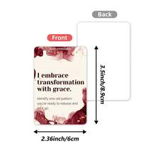 New 36pcs Inspirational Affirmation Cards, Minimalist Watercolor Style Text Cards, Single-Sided Printed Cards, Blank Back For Custom Writing, Holiday Gift Cards/Valentine's Day Gift Cards. - Multicolor - View 8