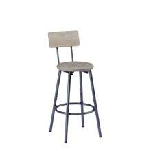 Long Bar Table With 3 PU Padded Bar Stools, Industrial Bar Table And Chairs For Kitchen, Breakfast Room, Living Room, Banquet Hall, In Rustic Brown And Black Tones. - Grey - View 11