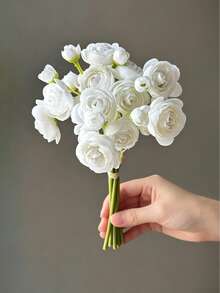 6 piezas de flores de peonía amarillas artificiales de 11.8 pulgadas, peonía y rosa artificiales, rosa falsa, mini peonía amarilla de seda, flores artificiales a granel para ramo de boda, decoración de mesa, despedida de soltera, decoración de habitación, decoración de otoño, arte de pared de sala de estar, decoración de Halloween - Multicolor - Ver 9